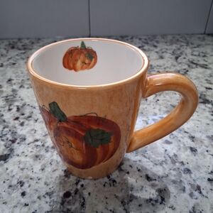 Oneida Pumpkin Design Orange Mug coffee cup